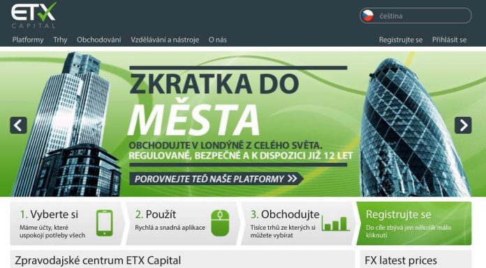 Úvodní stránky ETX Capital